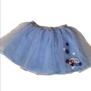 Frozen tutu skirt with built in shorts Light blue Size Large (10/12)